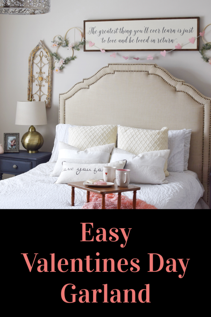 Easiest DIY valentines heart garland - Mint Candy Designs